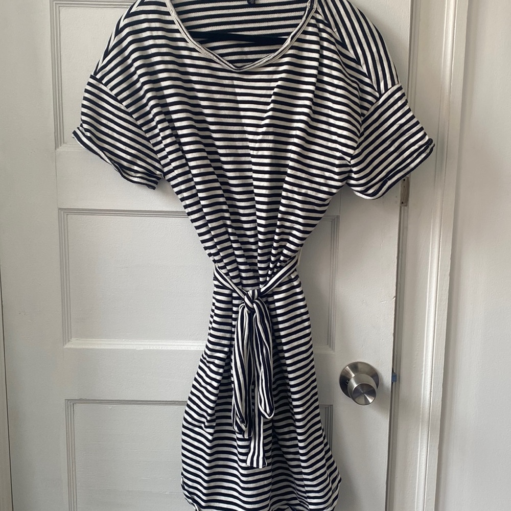 Lucky Brand Striped Short Sleeve Dress